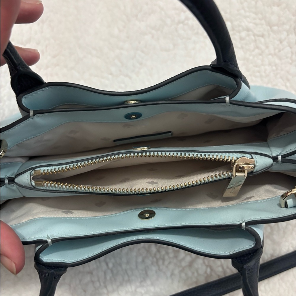 Kate Spade Light Blue and Navy Blue Dumpling Hand and crossbody Bag - Picture 3 of 4
